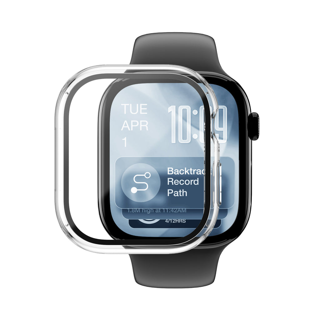 AmazingThing Radix FullGuard stiklas su dėklu Apple Watch 46 mm -- Apple Watch 11 (46 mm)