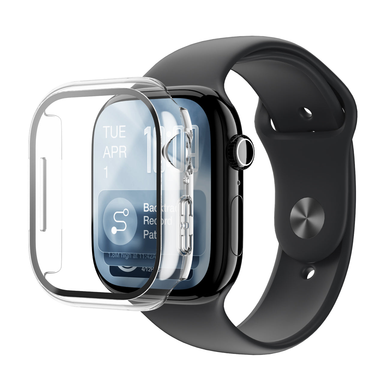 AmazingThing Radix stiklas su dėklu Apple Watch 11 42 mm -- Apple Watch 11 (42 mm)