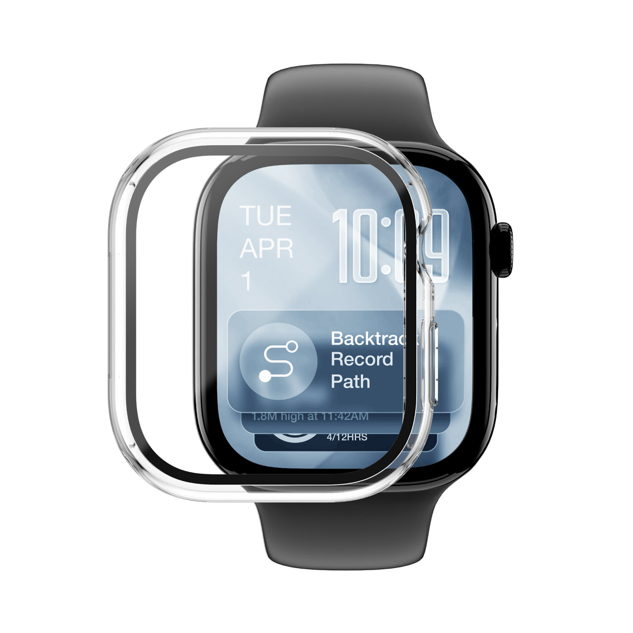 AmazingThing Radix stiklas su dėklu Apple Watch 11 42 mm -- Apple Watch 11 (42 mm)