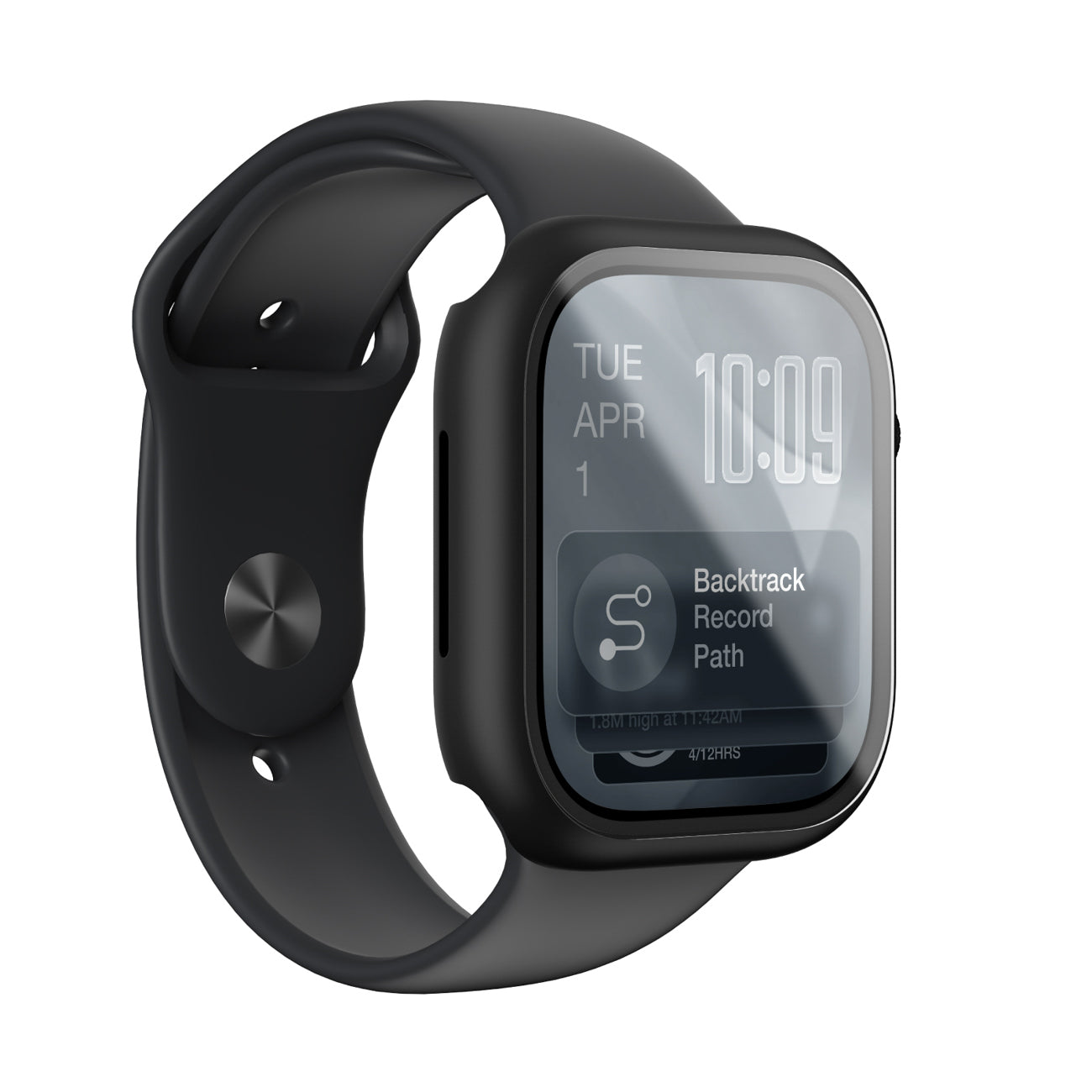 AmazingThing Radix FullGuard stiklas Apple Watch 42 mm juodas