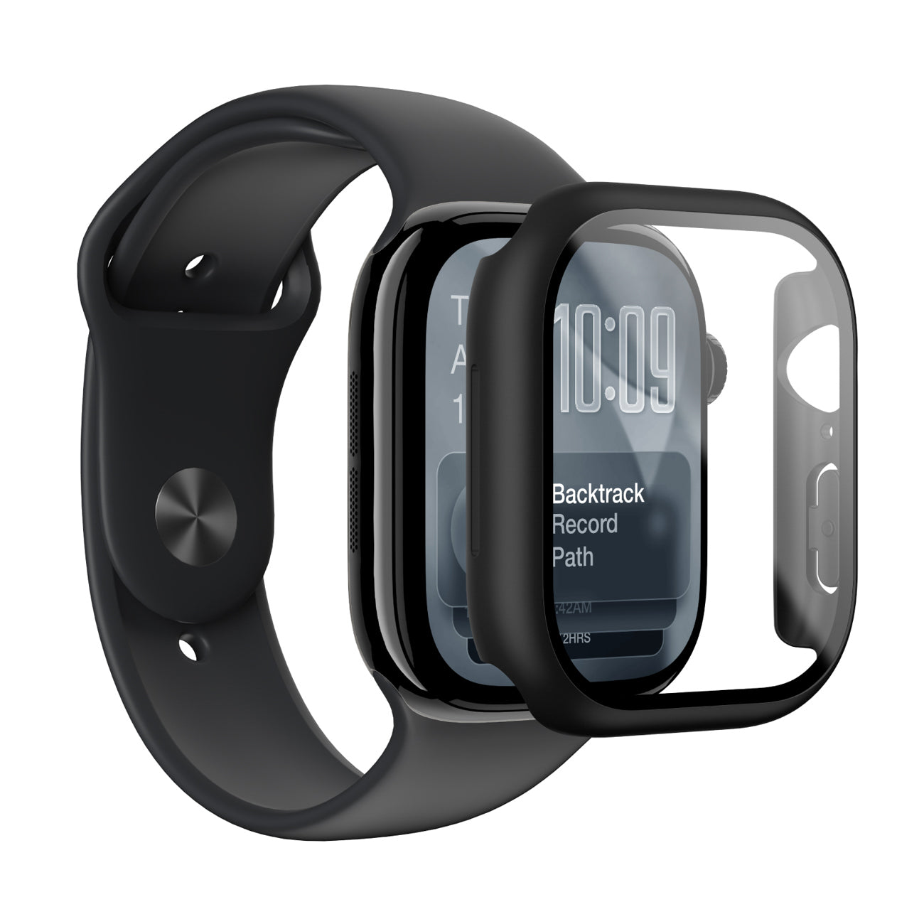 AmazingThing Radix FullGuard stiklas Apple Watch 42 mm juodas