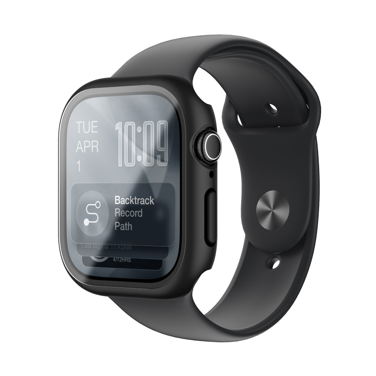 AmazingThing Radix FullGuard stiklas Apple Watch 42 mm juodas
