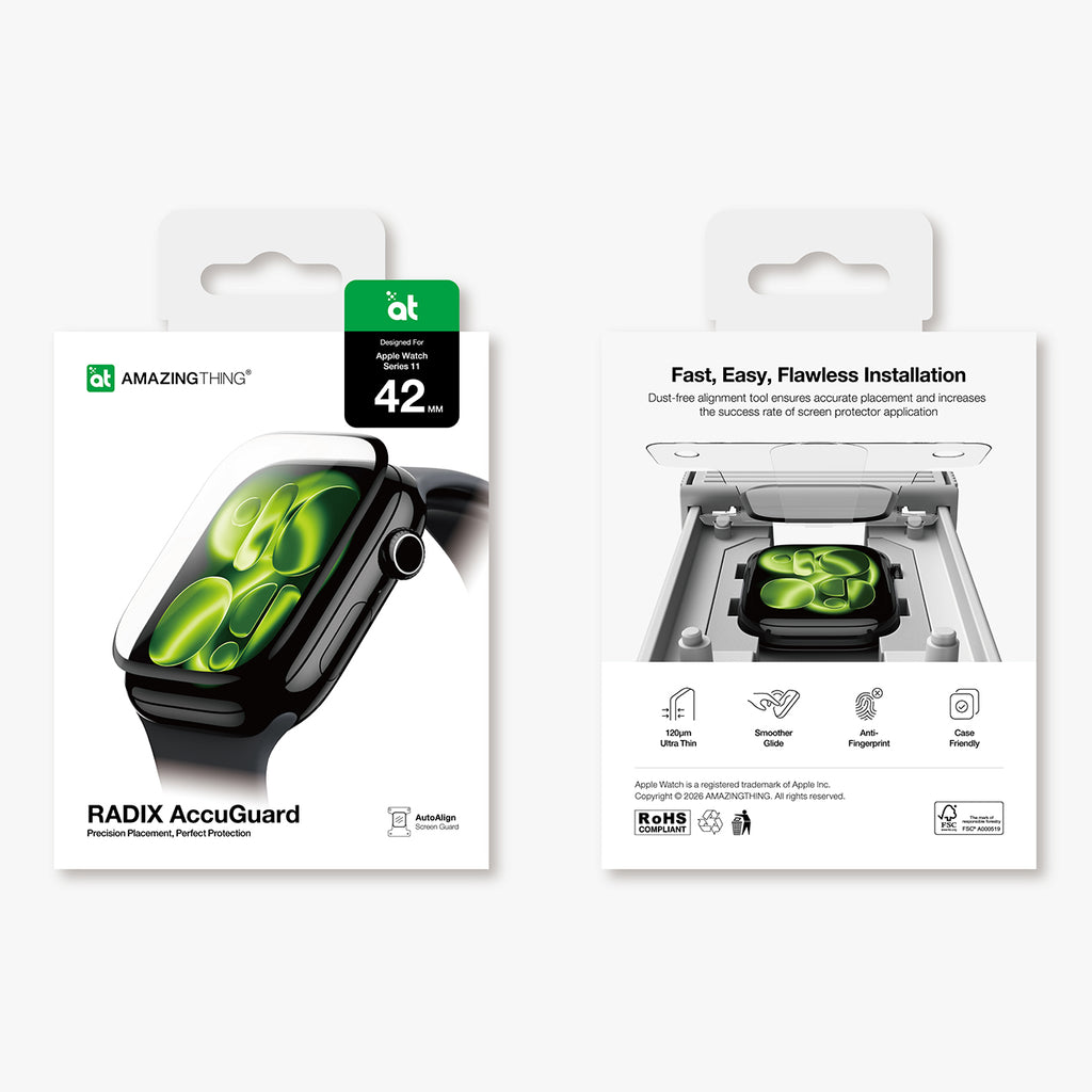 AmazingThing Radix apsauginė folija, skirta Apple Watch Series 11 42 mm -- Apple Watch 11