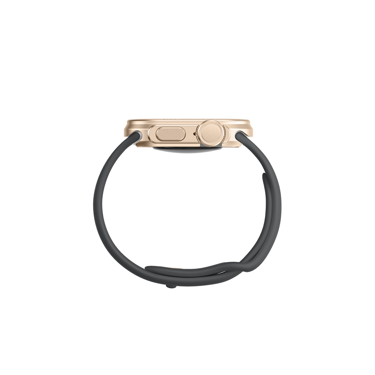 AmazingThing Titan Pro metalinis dėklas Apple Watch 11 46mm, aliuminis - auksinis -- Apple Watch 11