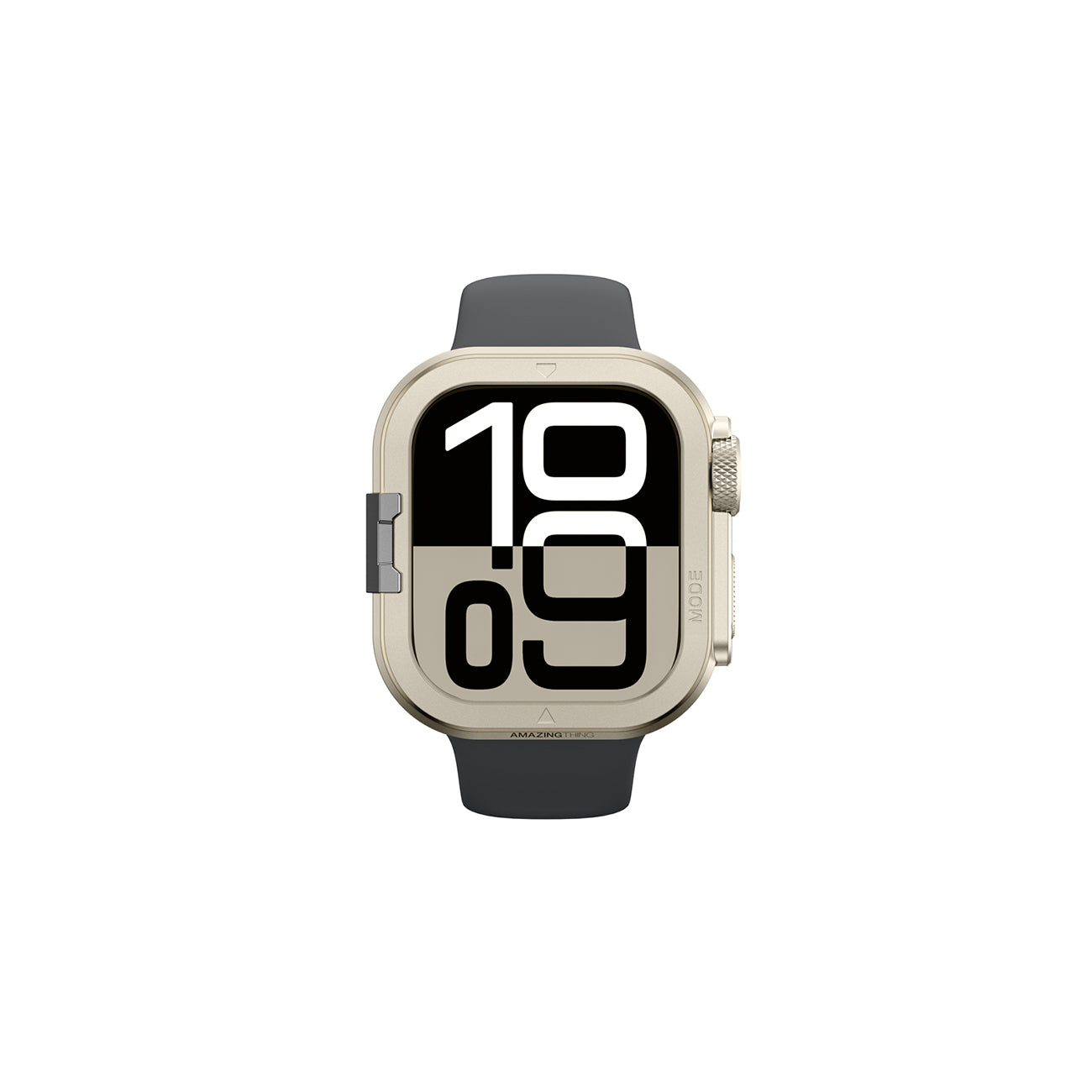 AmazingThing Titan Pro metalinis dėklas Apple Watch 11 46mm, aliuminis - titano spalvos -- Apple Watch 11