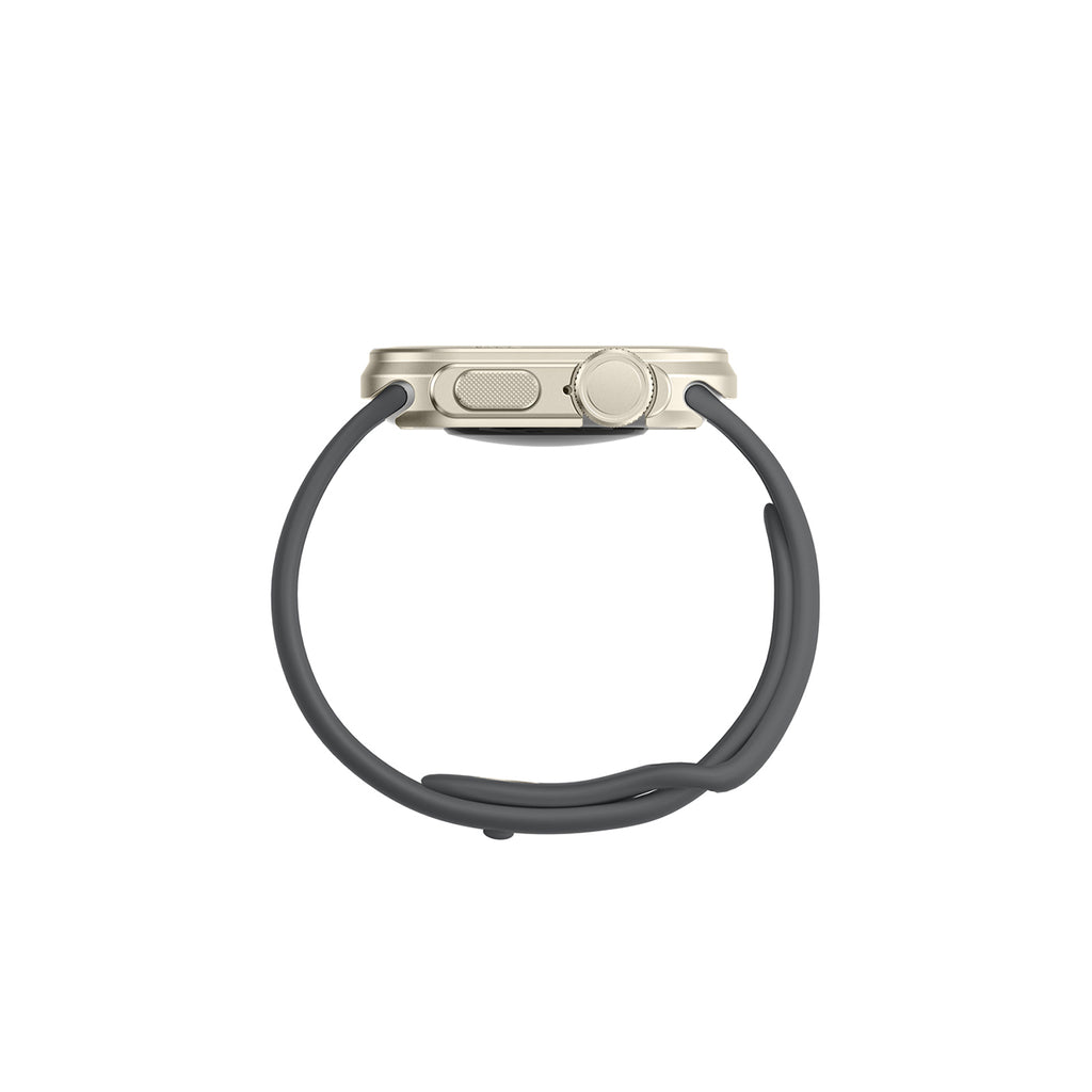 AmazingThing Titan Pro metalinis dėklas Apple Watch 11 46mm, aliuminis - titano spalvos -- Apple Watch 11