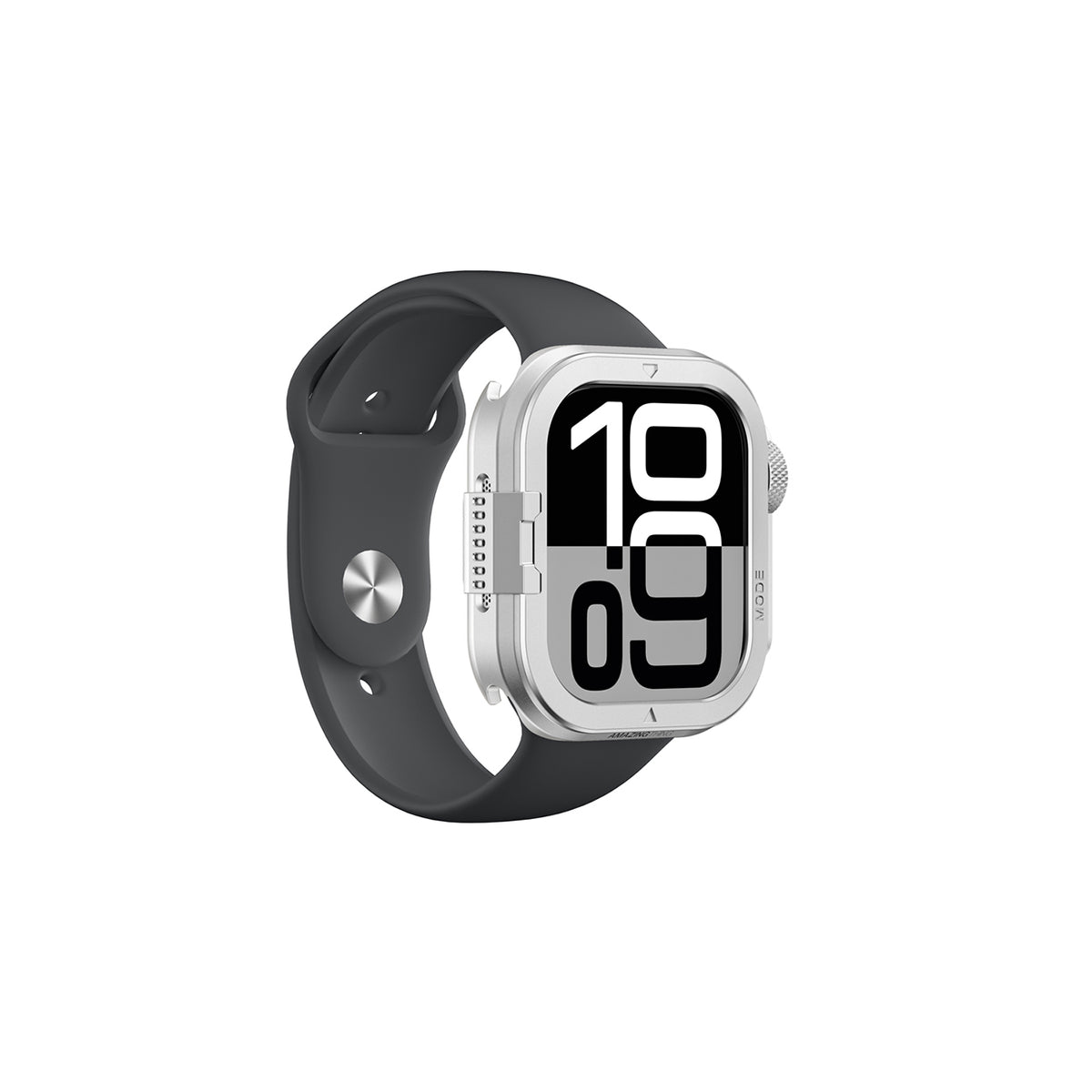AmazingThing Titan Pro metalinis dėklas Apple Watch 11 46mm, aliuminis - sidabrinis -- Apple Watch 11