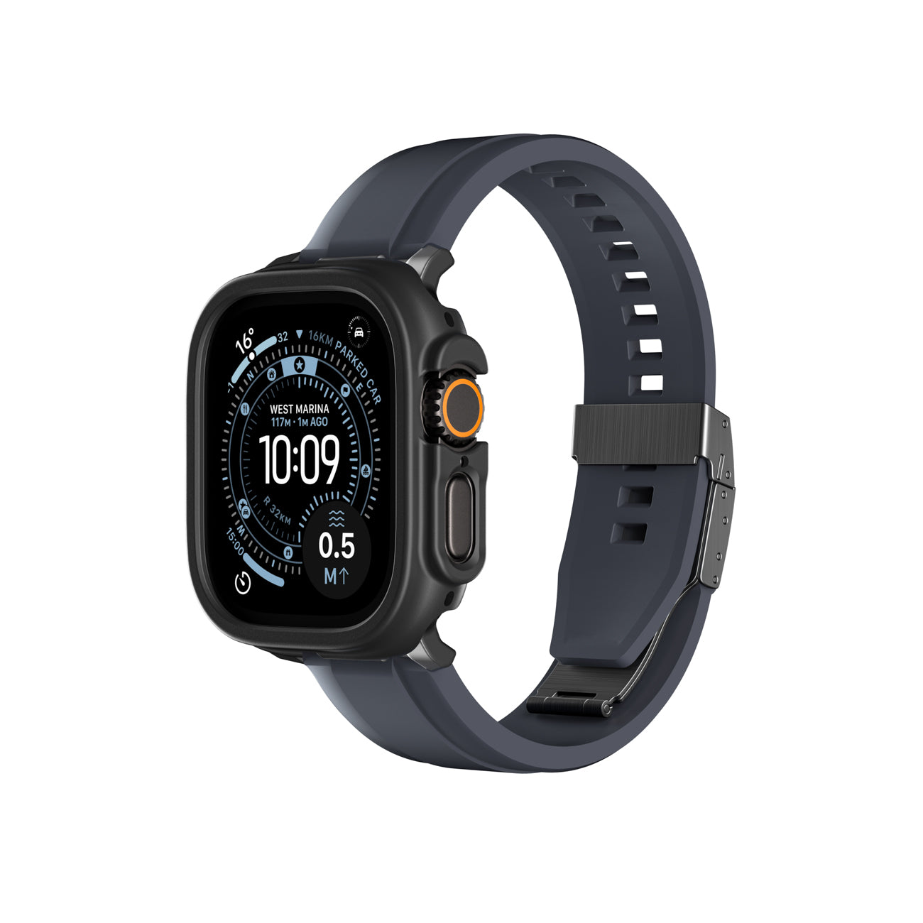 AmazingThing Minimal dėklas Apple Watch Ultra 3 49 mm – juodas -- Apple Watch Ultra 3 (49 mm)