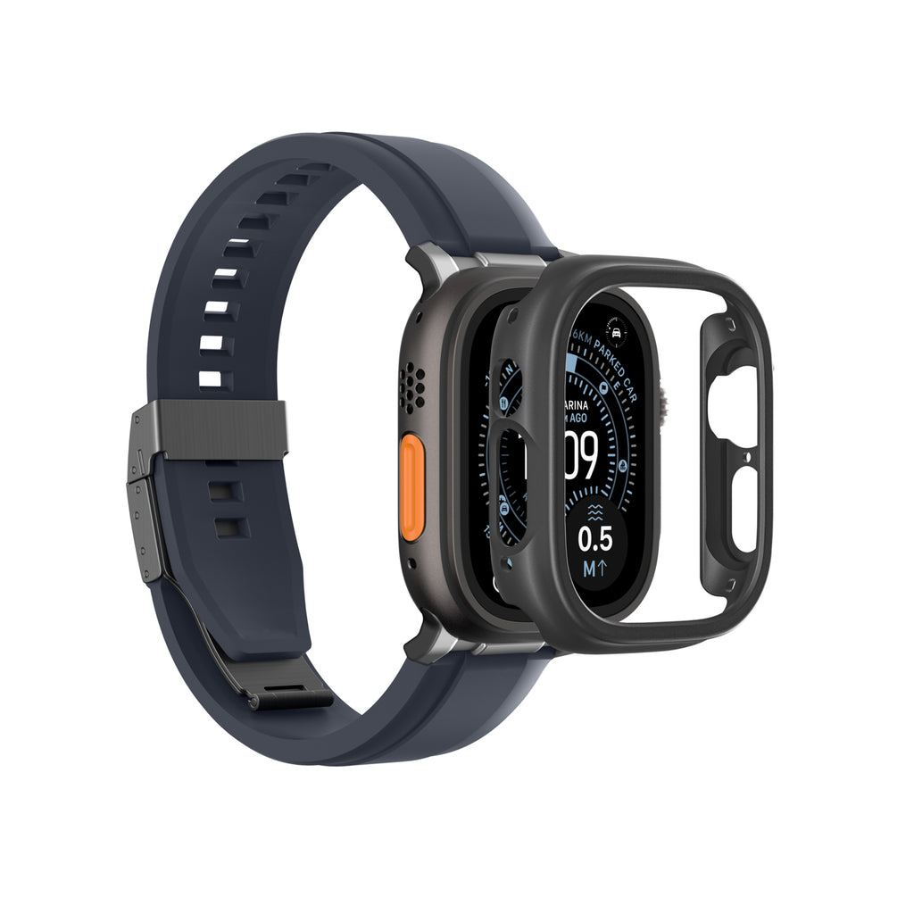 AmazingThing Minimal dėklas Apple Watch Ultra 3 49 mm – juodas -- Apple Watch Ultra 3 (49 mm)