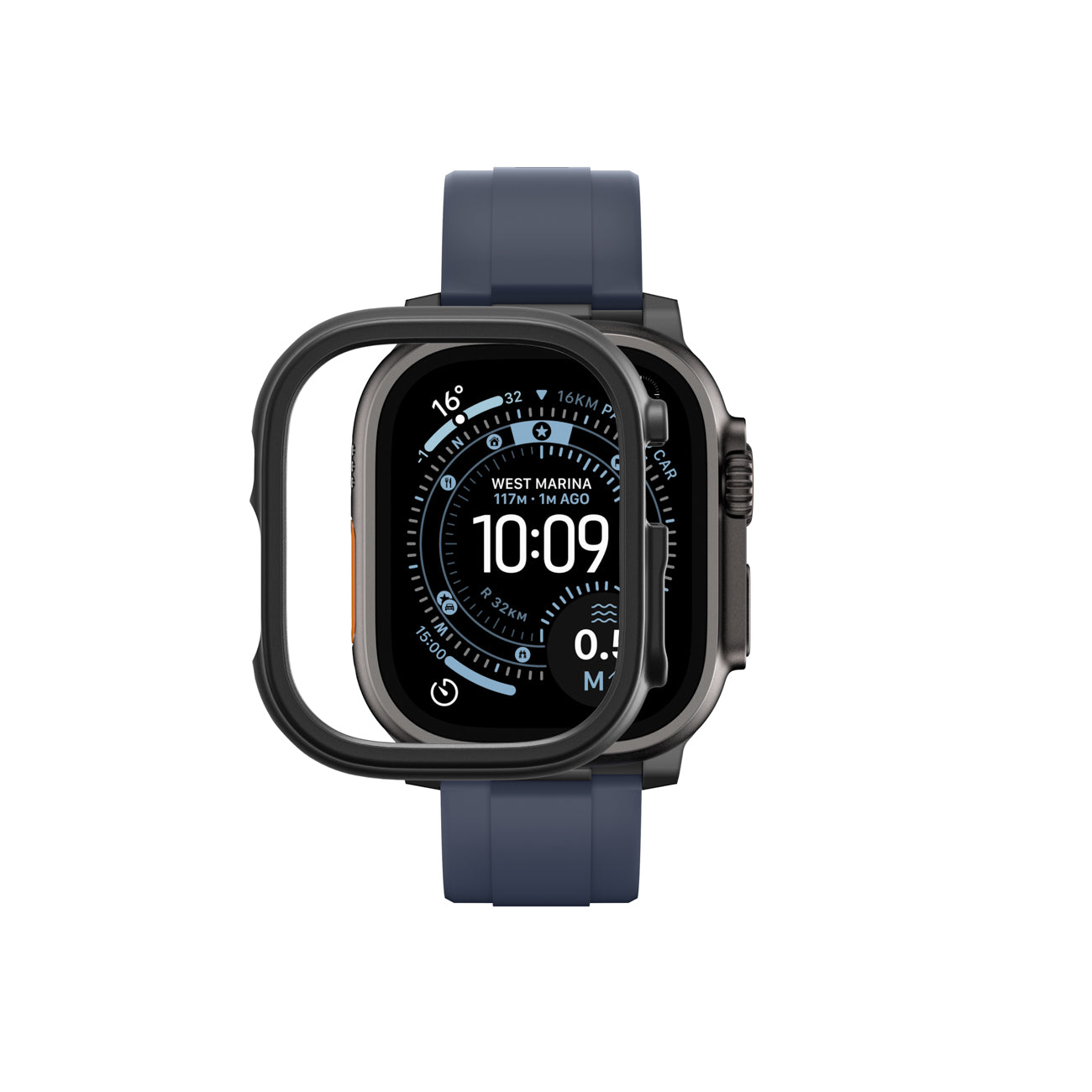 AmazingThing Minimal dėklas Apple Watch Ultra 3 49 mm – juodas -- Apple Watch Ultra 3 (49 mm)