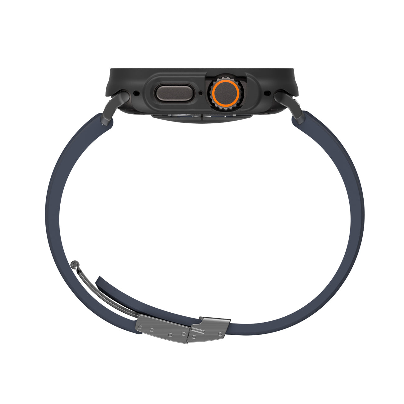 AmazingThing Radix FullGuard stiklas su dėklu Apple Watch Ultra 3 49 mm – juodas