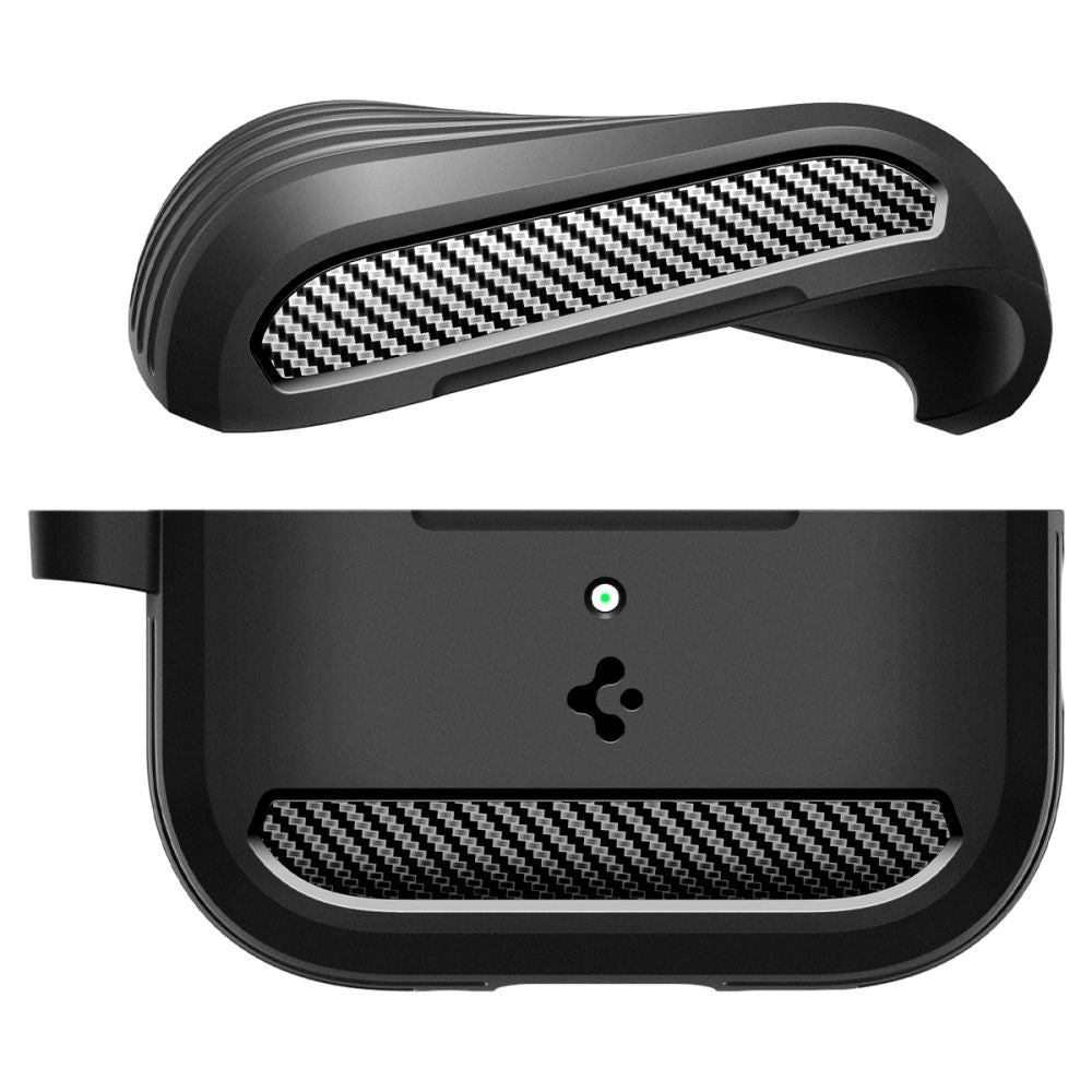 Spigen Rugged Armor dėklas AirPods 3 – juodas