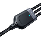Joyroom Laidas S-A18 3in1 3.5A USB-A - Lightning+USB-C+MicroUSB 1.2m juodas
