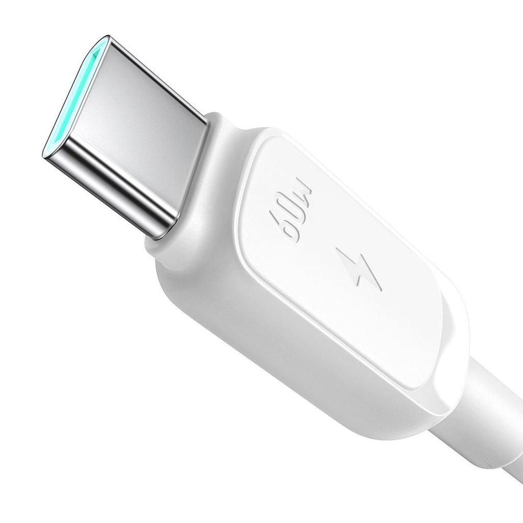 Joyroom Laidas S-A14 USB-C - USB-C 60W 1.2m baltas