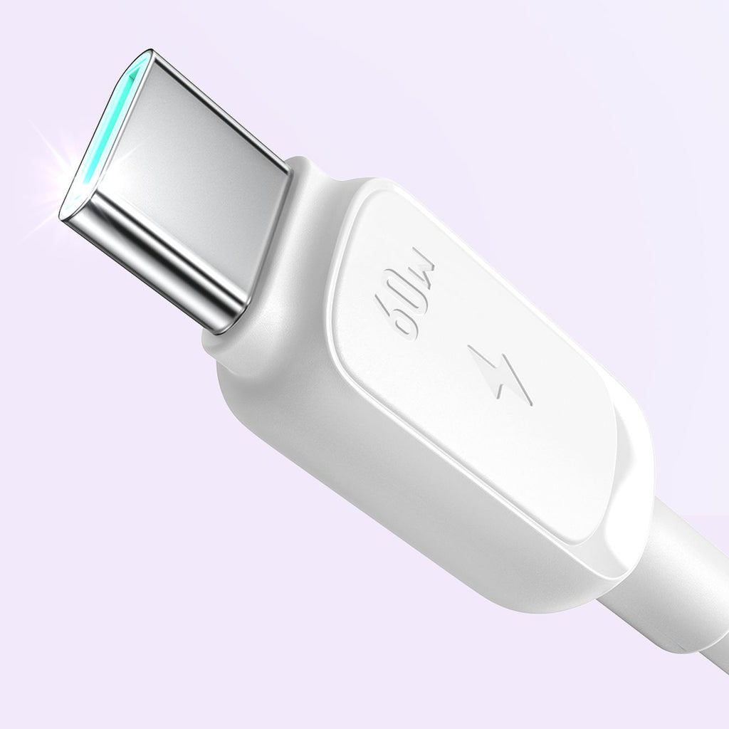 Joyroom Laidas S-A14 USB-C - USB-C 60W 1.2m baltas