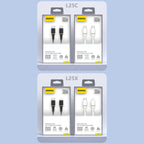 Dudao Laidas L25C USB-C - USB-C Silicone 60W 1m baltas