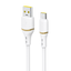 Dudao Laidas L25T USB-A - USB-C Silicone 5A 1m baltas