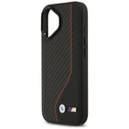 BMW M anglies linija ir logotipas MagSafe Dėklas, skirtas iPhone 17 - Red