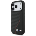 BMW M anglies linija ir logotipas MagSafe Dėklas, skirtas iPhone 17 Pro - Red