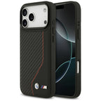 BMW M anglies linija ir logotipas MagSafe Dėklas, skirtas iPhone 17 Pro Max - Red