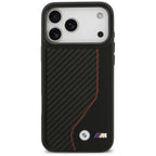 BMW M anglies linija ir logotipas MagSafe Dėklas, skirtas iPhone 17 Pro Max - Red