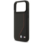 BMW M anglies linija ir logotipas MagSafe Dėklas, skirtas iPhone 17 Pro Max - Red