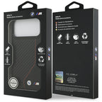 BMW M anglies linija ir logotipas MagSafe Dėklas, skirtas iPhone 17 Pro Max - Red