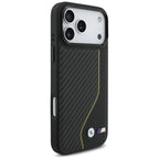 BMW M anglies linija ir logotipas MagSafe Dėklas, skirtas iPhone 17 Pro Max - Yellow