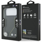 BMW M anglies linija ir logotipas MagSafe Dėklas, skirtas iPhone 17 Pro Max - Yellow