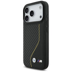BMW M anglies linija ir logotipas MagSafe Dėklas, skirtas iPhone 17 Pro - Yellow