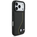 BMW M anglies linija ir logotipas MagSafe Dėklas, skirtas iPhone 17 Pro - Yellow
