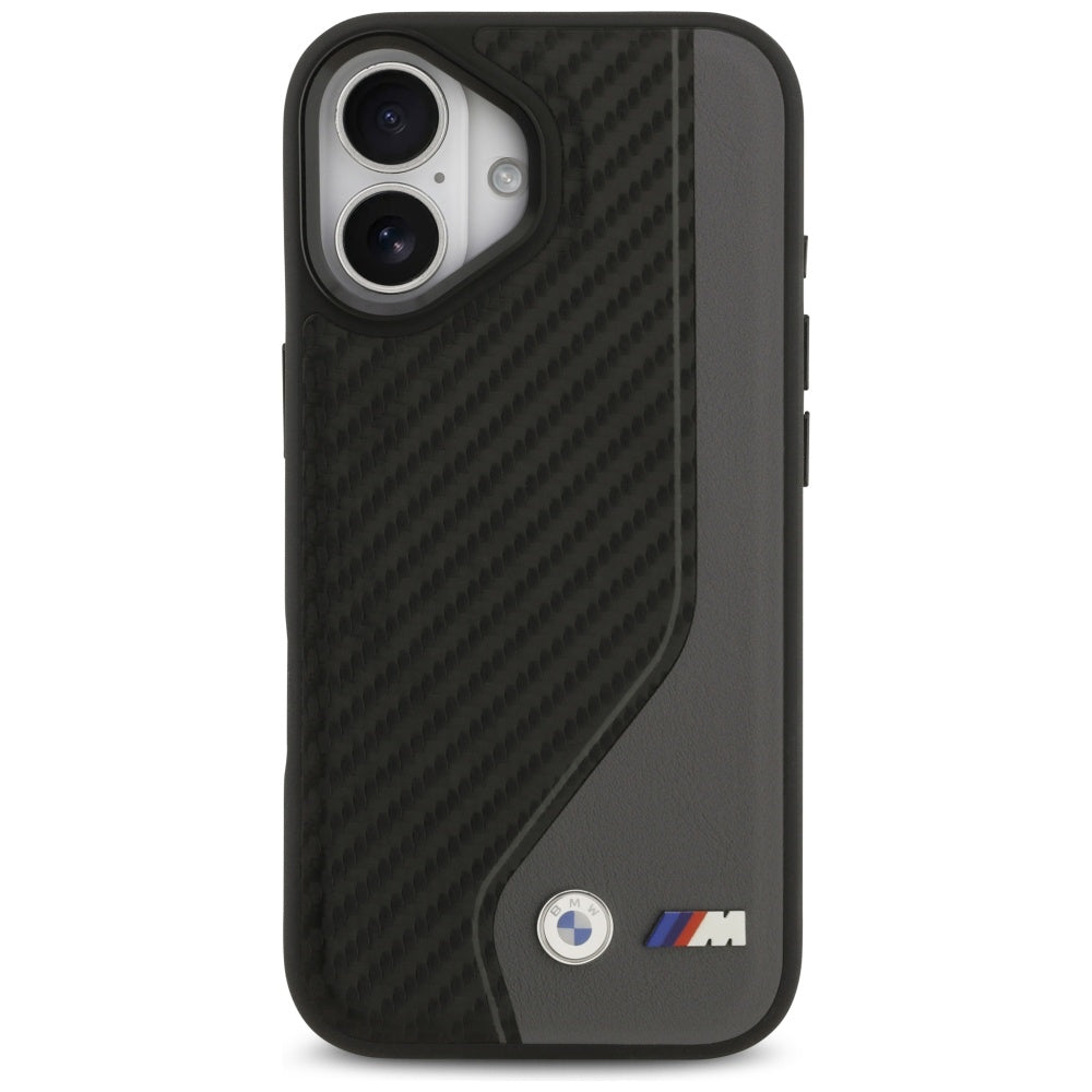 BMW M anglies logotipas MagSafe Dėklas, skirtas iPhone 17 - Black and Gray