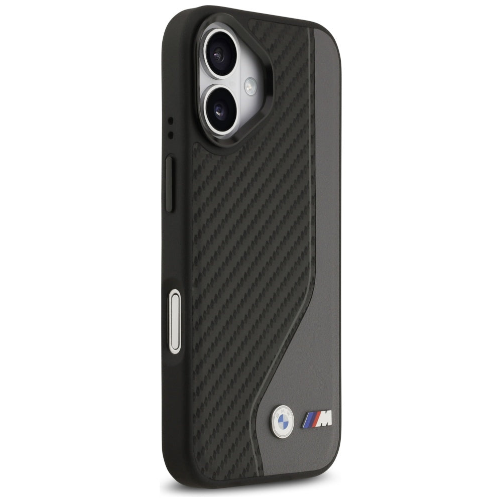 BMW M anglies logotipas MagSafe Dėklas, skirtas iPhone 17 - Black and Gray