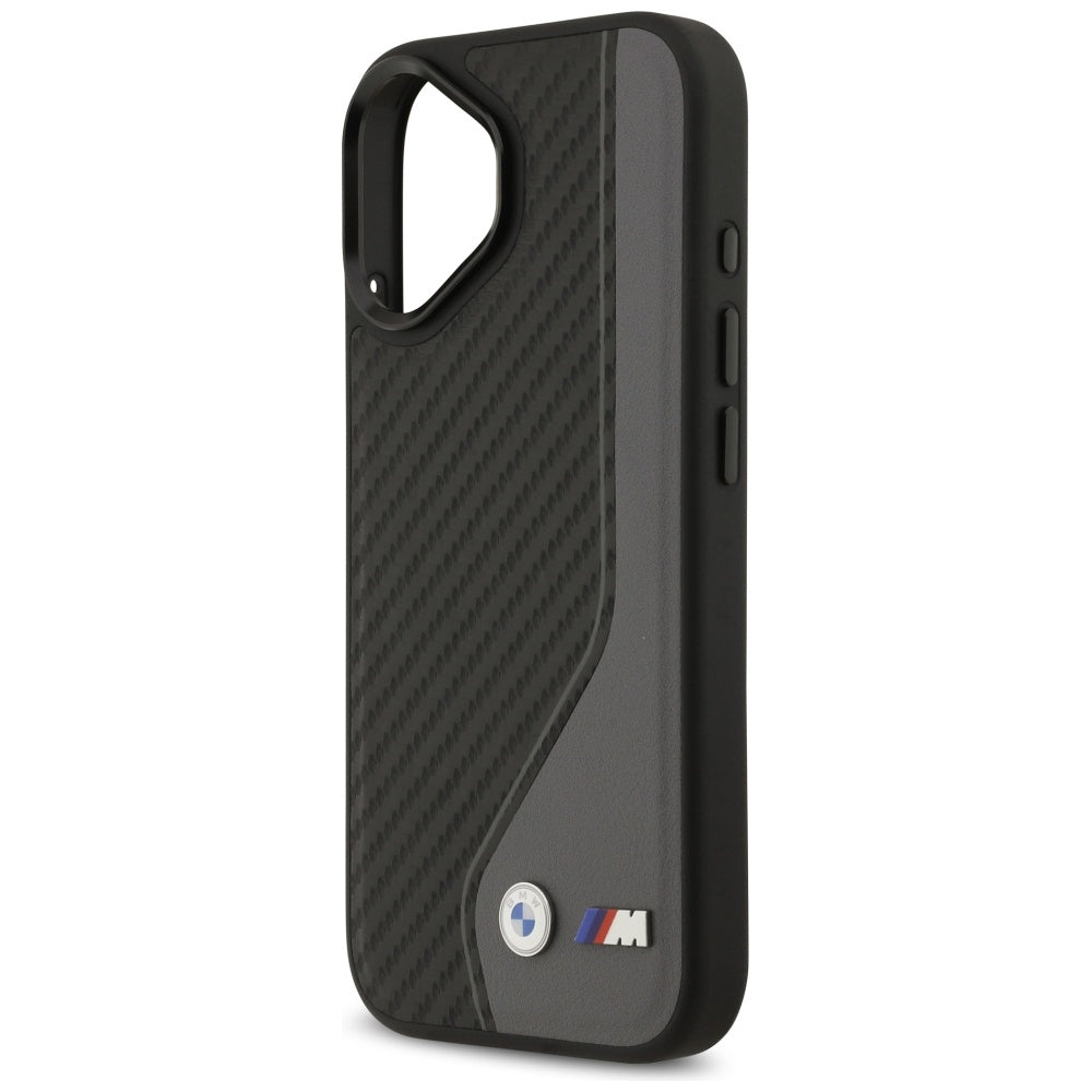 BMW M anglies logotipas MagSafe Dėklas, skirtas iPhone 17 - Black and Gray