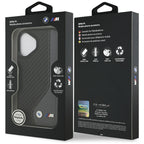 BMW M anglies logotipas MagSafe Dėklas, skirtas iPhone 17 - Black and Gray