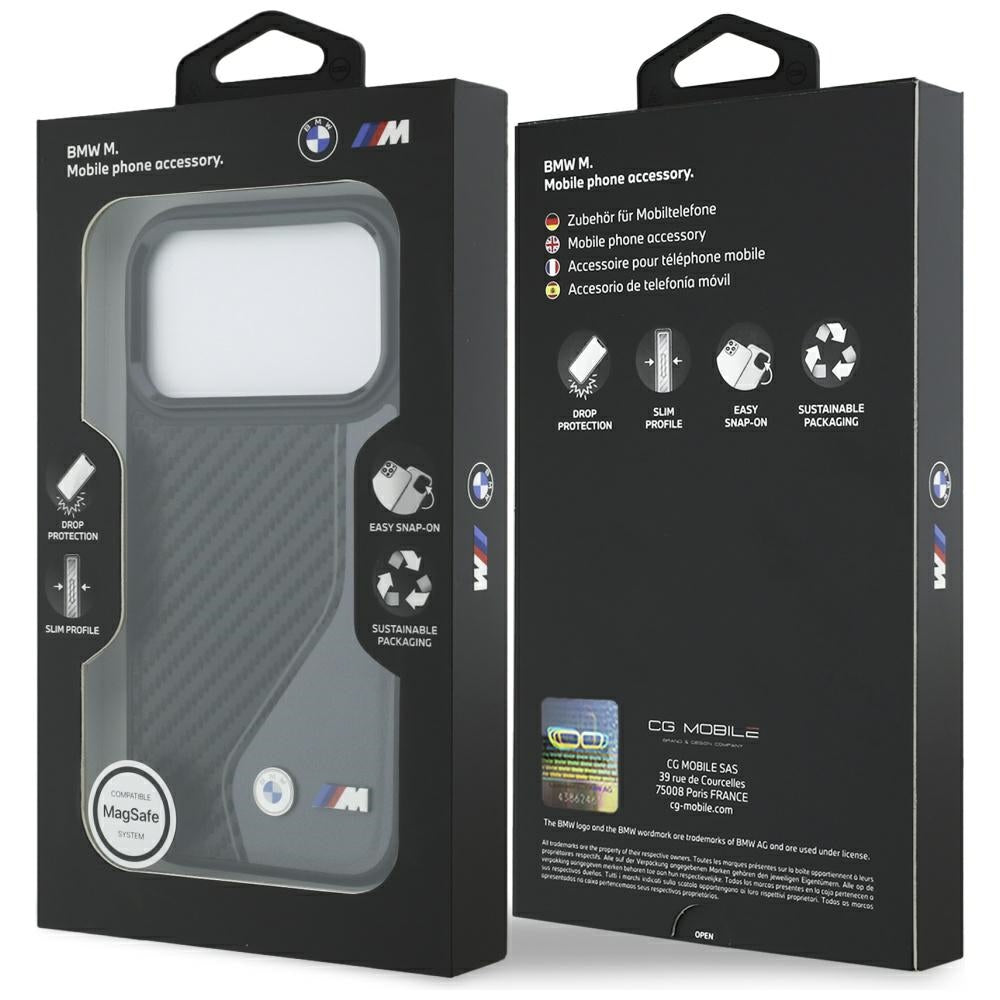BMW M anglies logotipas MagSafe dėklas, skirtas iPhone 17 Pro - graphite