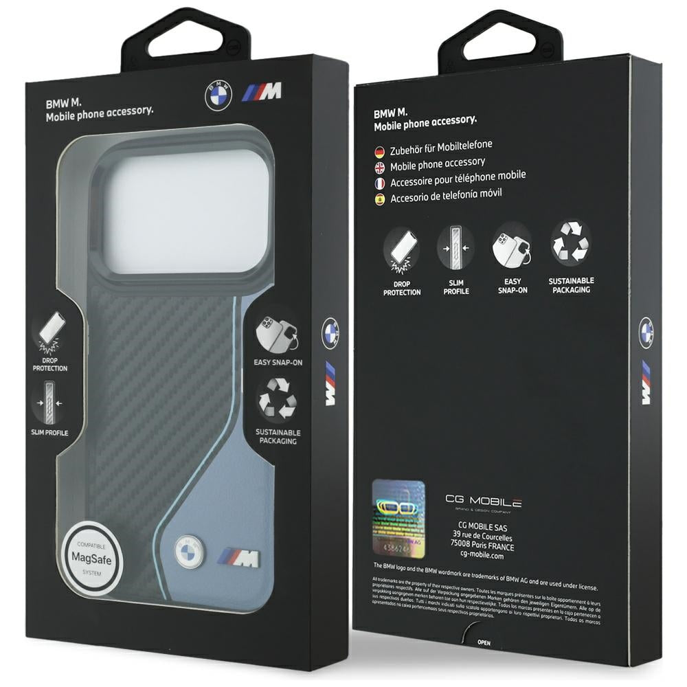 BMW M anglies logotipas MagSafe Dėklas, skirtas iPhone 17 Pro - Blue