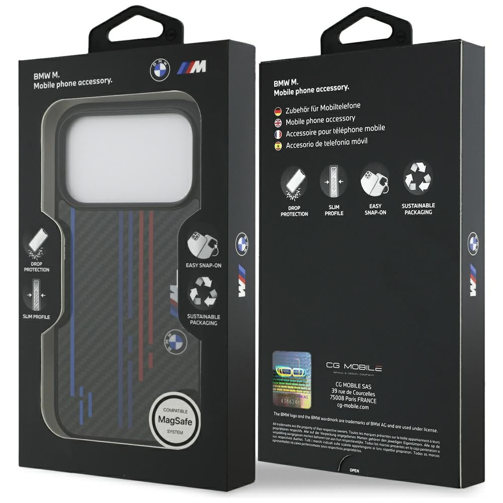 BMW M Kevlar MagSafe dėklas iPhone 17 Pro – juodas