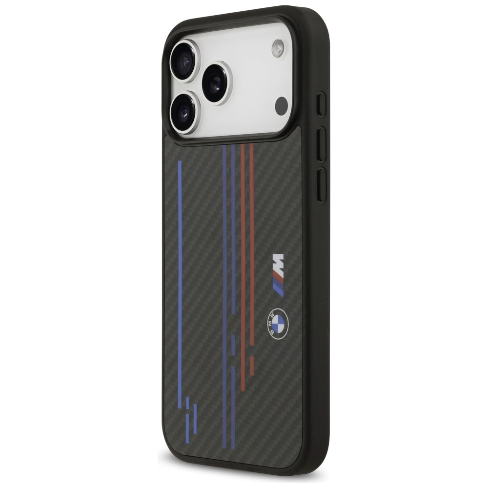 BMW M Kevlar MagSafe dėklas iPhone 17 Pro Max – juodas