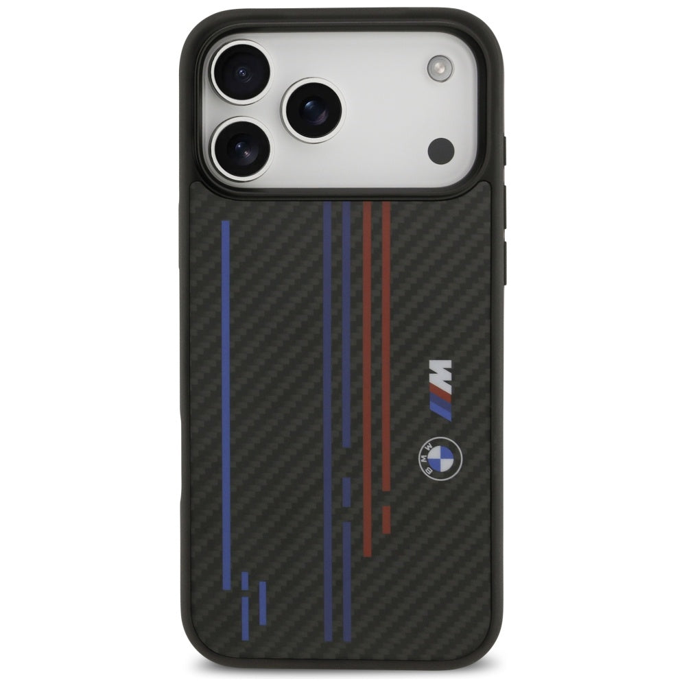 BMW M Kevlar MagSafe dėklas iPhone 17 Pro Max – juodas