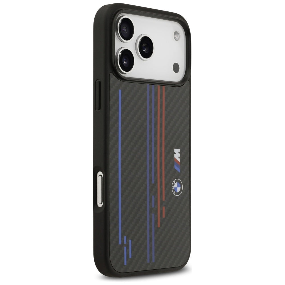 BMW M Kevlar MagSafe dėklas iPhone 17 Pro Max – juodas