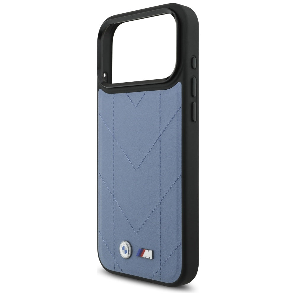 BMW M Quilted MagSafe dėklas iPhone 17 Pro Max – mėlynas