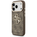 Guess 4G Big 4G Classic Logo dėklas iPhone 17 Pro Max - Ruda ir auksinė -- iPhone 17 Pro Max