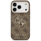 Guess 4G Big 4G Classic Logo dėklas iPhone 17 Pro Max - Ruda ir auksinė -- iPhone 17 Pro Max