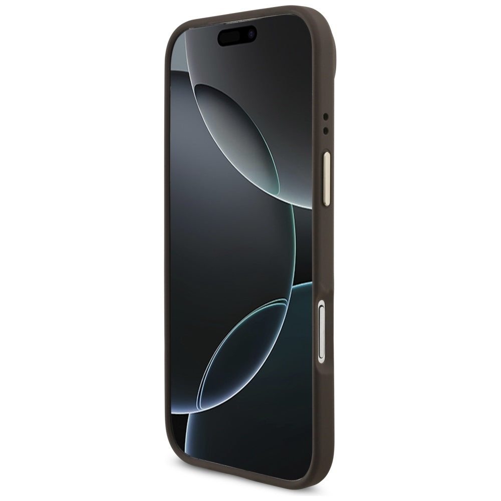 Guess 4G Didelis 4G Klasikinis logotipo dėklas, skirtas iPhone Air - Brown and Gold