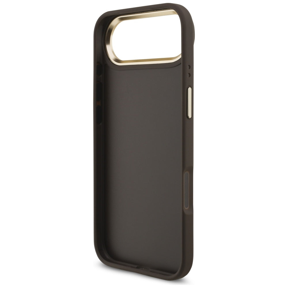 Guess 4G Didelis 4G Klasikinis logotipo dėklas, skirtas iPhone Air - Brown and Gold