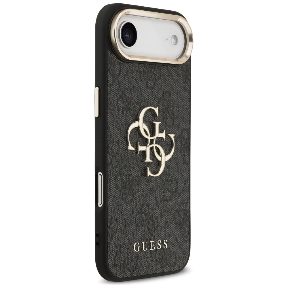 Guess 4G Didelis 4G Klasikinis logotipo dėklas, skirtas iPhone Air - Black and Gold
