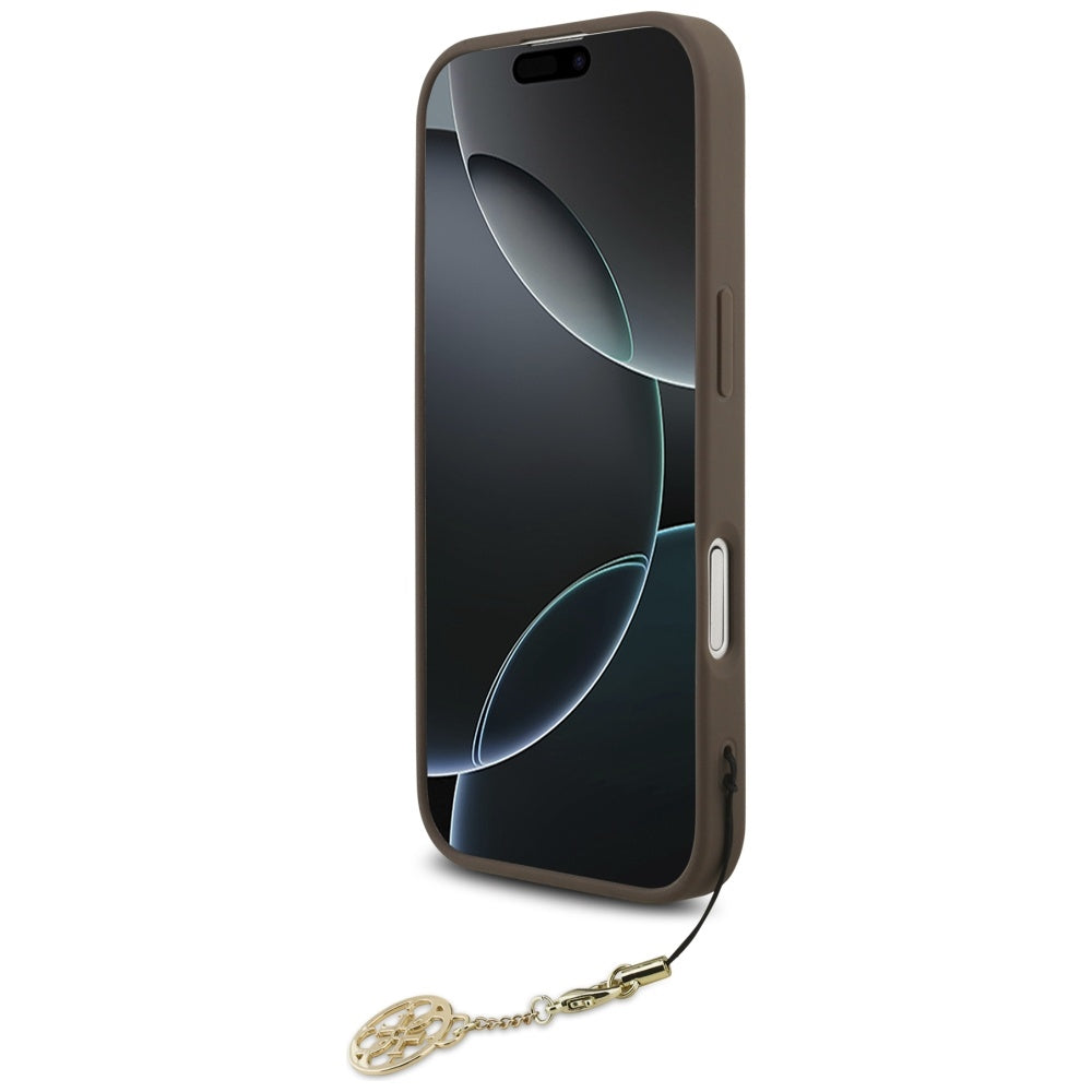 Guess MagSafe dėklas iPhone 17 – rudas