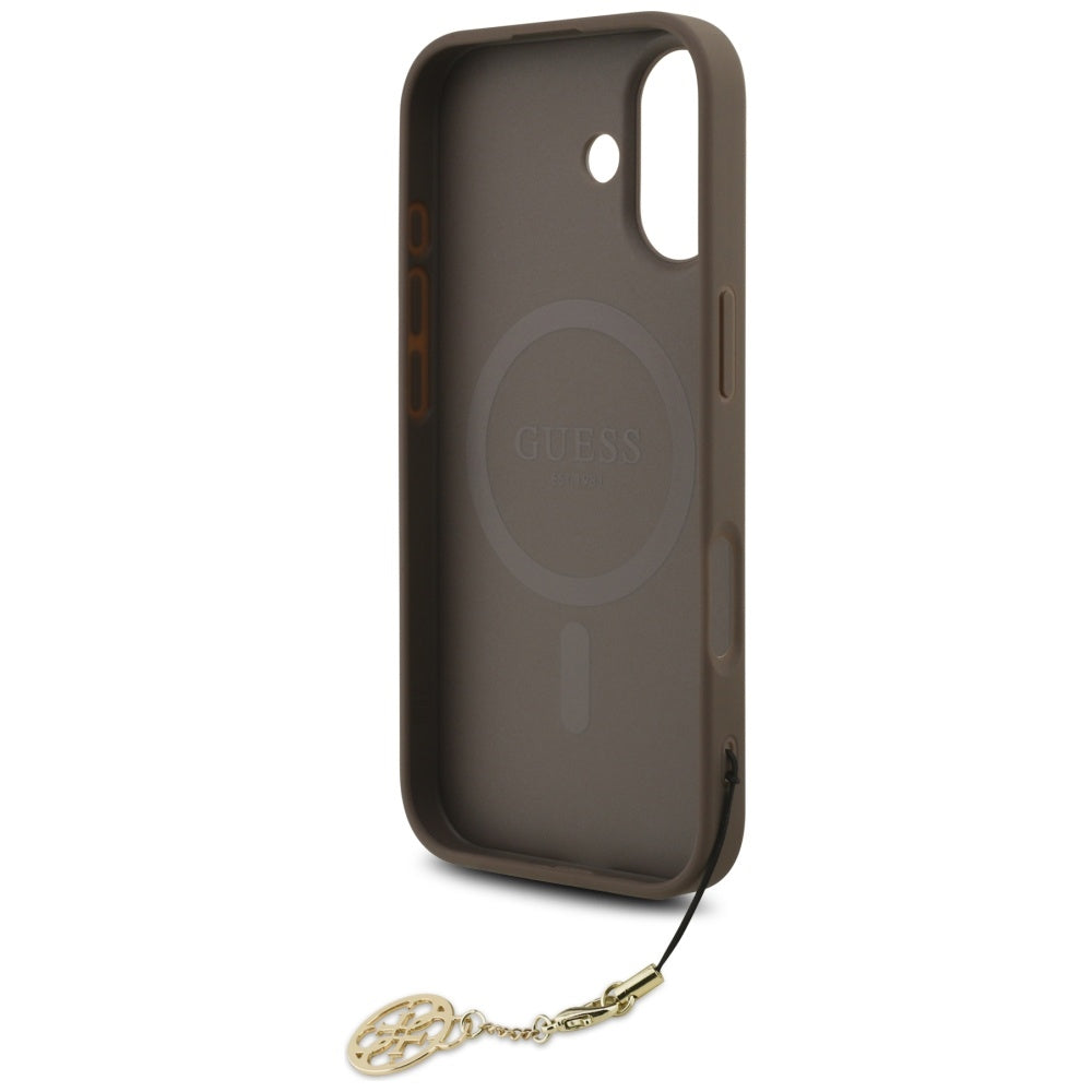 Guess MagSafe dėklas iPhone 17 – rudas