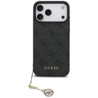 Guess 4G Charms Collection MagSafe dėklas iPhone 17 Pro Max - juodas -- iPhone 17 Pro Max